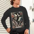 The Reader Tarot Card Skeleton Reading Book Bookworm Bookish Unisex Long Sleeve T-Shirt The Reader Tarot Card Skeleton Reading Book Bookworm Bookish Unisex Long Sleeve T-Shirt