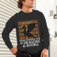 Reading Dragon Easily Distracted By Dragons And Books Unisex Long Sleeve T-Shirt Reading Dragon Easily Distracted By Dragons And Books Unisex Long Sleeve T-Shirt