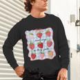 Reading Is My Jam Preppy Stawberry Bookworm Book Lover Nerd Unisex Long Sleeve T-Shirt