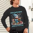 Reading Snow So Many Books Christmas Snow Little Time Unisex Long Sleeve T-Shirt