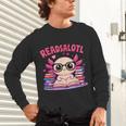 Readsolotl Pink Kawaii Axolotl Book Lover Reading Unisex Long Sleeve T-Shirt Readsolotl Pink Kawaii Axolotl Book Lover Reading Unisex Long Sleeve T-Shirt