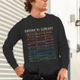 Return To Library Card Book Due Date Bookish Reading Unisex Long Sleeve T-Shirt