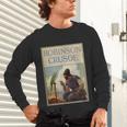 Robinson Crusoe Book Cover 1920 Unisex Long Sleeve T-Shirt Robinson Crusoe Book Cover 1920 Unisex Long Sleeve T-Shirt