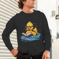 Rubber Duck Reading Book Swim Rubber Duckling Rubber Duckie Unisex Long Sleeve T-Shirt