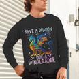 Save A Dragon Ride A Wingleader Books Dragon Lover Cute Unisex Long Sleeve T-Shirt