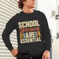 School Librarians Are Essential Library Book Lover Librarian Unisex Long Sleeve T-Shirt School Librarians Are Essential Library Book Lover Librarian Unisex Long Sleeve T-Shirt