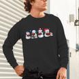 Snowman Reading Books Teacher Librarian Bookworm Christmas Unisex Long Sleeve T-Shirt