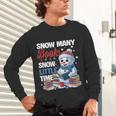 Snowman Winter Snow So Many Books Christmas Snow Little Time Unisex Long Sleeve T-Shirt