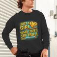 Softball Just A Girl Comic Book Style Graphic For Teens Unisex Long Sleeve T-Shirt Softball Just A Girl Comic Book Style Graphic For Teens Unisex Long Sleeve T-Shirt