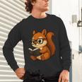 Squirrel Reading Book Lover Unisex Long Sleeve T-Shirt