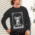 Tarot Card Vintage Whippet Dog Book Lover The Reader Unisex Long Sleeve T-Shirt