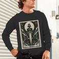 Tarot Cards Guide Book Esoteric Mysticism Clothing Tarot Card Justice Unisex Long Sleeve T-Shirt