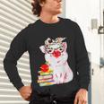 Teacher Pig Cute Farm Animal Book Lover School Student For Men Women Kids Unisex Long Sleeve T-Shirt
