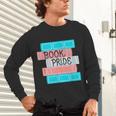 Threadless Grey Sky Chai Trans Book Pride Graphic Unisex Long Sleeve T-Shirt