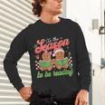 Tis The Season Book Reading Gingerbread Teacher Librarian Unisex Long Sleeve T-Shirt Tis The Season Book Reading Gingerbread Teacher Librarian Unisex Long Sleeve T-Shirt