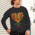 History Education Is Freedom Books Black History Heart Unisex Long Sleeve T-Shirt