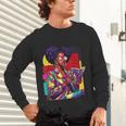 History Woman Reading Book Geometric Girl Educated Unisex Long Sleeve T-Shirt