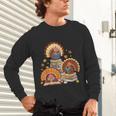 Turkey Read Books Reading Fall Thanksgiving Teacher Unisex Long Sleeve T-Shirt
