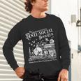 Unapologetically Antisocial Book Club Meets Weekly Retro Unisex Long Sleeve T-Shirt