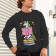 Unicorn Read Reading Book Librarian America Girls Women Unisex Long Sleeve T-Shirt Unicorn Read Reading Book Librarian America Girls Women Unisex Long Sleeve T-Shirt