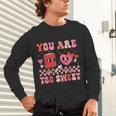 Valentine Day Book You Are Too Sweet Librarian Teacher Kids Unisex Long Sleeve T-Shirt
