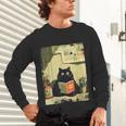 Vintage Japanese Cat Book Lovers Librarian Cat Dad Teacher Unisex Long Sleeve T-Shirt Vintage Japanese Cat Book Lovers Librarian Cat Dad Teacher Unisex Long Sleeve T-Shirt