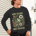 Weird Teachers Build Character Frog Reading Book Librarian Unisex Long Sleeve T-Shirt