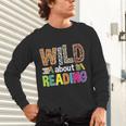 Wild About Reading Library Day Reading Books & Bookworm Unisex Long Sleeve T-Shirt Wild About Reading Library Day Reading Books & Bookworm Unisex Long Sleeve T-Shirt
