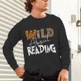 WILD ABOUT READING Reading Books Bookworm Library Day Unisex Long Sleeve T-Shirt