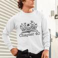 40th Birthday Chapter 40 Reading Book Lover 40 Year Old Unisex Long Sleeve T-Shirt