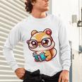 Adorable Book Lover Chipmunk With Reading Glasses Cute Premium Unisex Long Sleeve T-Shirt Adorable Book Lover Chipmunk With Reading Glasses Cute Premium Unisex Long Sleeve T-Shirt