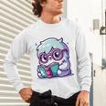 Adorable Book Lover Yeti With Reading Glasses Cute Unisex Long Sleeve T-Shirt Adorable Book Lover Yeti With Reading Glasses Cute Unisex Long Sleeve T-Shirt