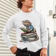 Bearded Dragon Reading Books Matching Bookworm Librarian Unisex Long Sleeve T-Shirt