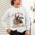 Belgian Malinois Dog Breed Life Is Better With Books And a Men Women Kids Unisex Long Sleeve T-Shirt