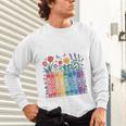 Book Flower Radicalized By Basic Decency Feminist Leftist Unisex Long Sleeve T-Shirt