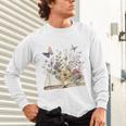 Book Flowers And Butterfly Beautiful Reading Reader Graphic Unisex Long Sleeve T-Shirt Book Flowers And Butterfly Beautiful Reading Reader Graphic Unisex Long Sleeve T-Shirt