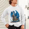 Book Lover Bookworm Reading Books Dragon Premium Tri-Blend Unisex Long Sleeve T-Shirt