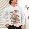 Book Lover Reading Bookish Floral Reading Powers Imagination Unisex Long Sleeve T-Shirt Book Lover Reading Bookish Floral Reading Powers Imagination Unisex Long Sleeve T-Shirt
