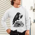 Book Raven Vintage Dark Academia Literature Reading Unisex Long Sleeve T-Shirt Book Raven Vintage Dark Academia Literature Reading Unisex Long Sleeve T-Shirt
