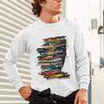 Book Women Graphic Art Colorful Eyes Unisex Long Sleeve T-Shirt