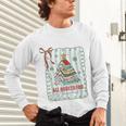 All Booked For Christmas Book Xmas Tree Coquette Bow Lights Unisex Long Sleeve T-Shirt All Booked For Christmas Book Xmas Tree Coquette Bow Lights Unisex Long Sleeve T-Shirt