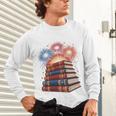 Books Fireworks 4th Of July Bookworm Patriotic Reader Unisex Long Sleeve T-Shirt Books Fireworks 4th Of July Bookworm Patriotic Reader Unisex Long Sleeve T-Shirt