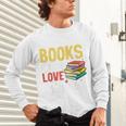 Books Are My Love Language Stack Unisex Long Sleeve T-Shirt