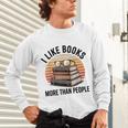 I Like Books More Than People Glasses Unisex Long Sleeve T-Shirt I Like Books More Than People Glasses Unisex Long Sleeve T-Shirt
