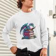 Bookworm Please I'm A Book Dragon Blue Dragon Unisex Long Sleeve T-Shirt