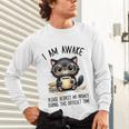 Cat Glasses Coffe Books I Am Awake Please Respect My Privacy Unisex Long Sleeve T-Shirt