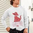 Clifford The Big Red Dog Pink Text With Bow Illustrated Book Unisex Long Sleeve T-Shirt Clifford The Big Red Dog Pink Text With Bow Illustrated Book Unisex Long Sleeve T-Shirt