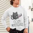 Cozy Mysteries Coffee And Novel For Book Lovers Unisex Long Sleeve T-Shirt
