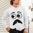 Creepy Face Carrot Halloween Book Character Costume Unisex Long Sleeve T-Shirt