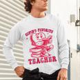 Cupid's Favorite Teacher Valentines Day Heart Book Lover Unisex Long Sleeve T-Shirt